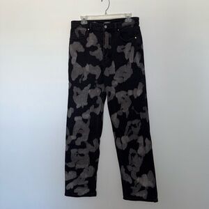 Wild Fable Black Patterned Jeans